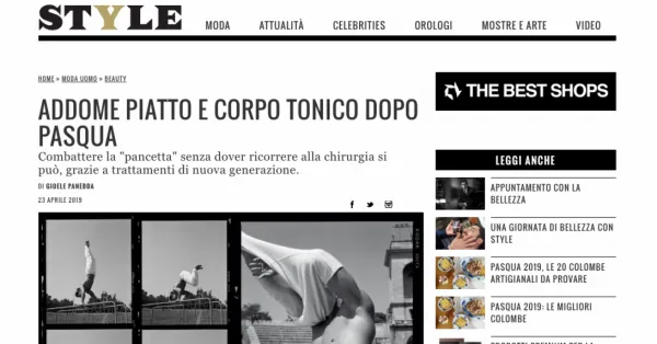 Style, Corriere della Sera - Abdomen Plat et Corps Tonique après Pâques