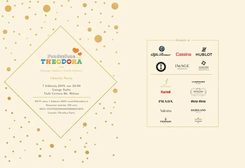 Charity Party Theodora – Garage Italia