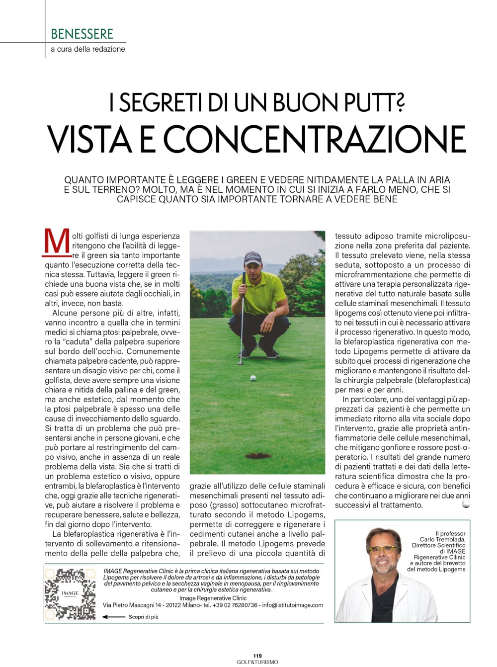 The Secrets of a Good Putt? Vision and Concentration