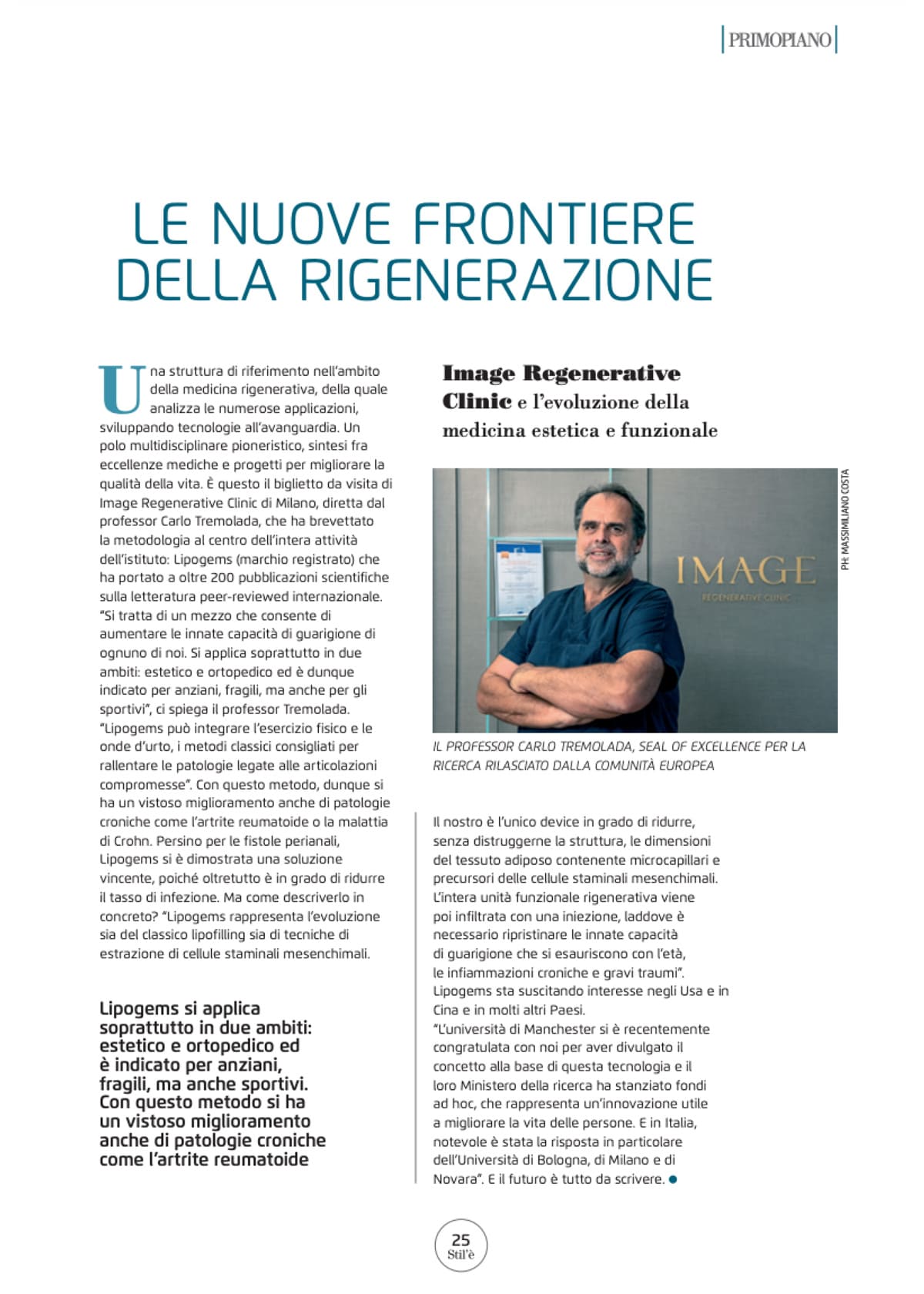 New Frontiers in Regenerative Medicine